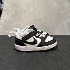 Nike Court Borough Low Recraft Shoes Toddler Size 7C Black White DV5458-131